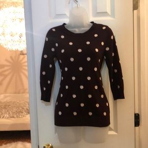 New York and company polka dot sweater